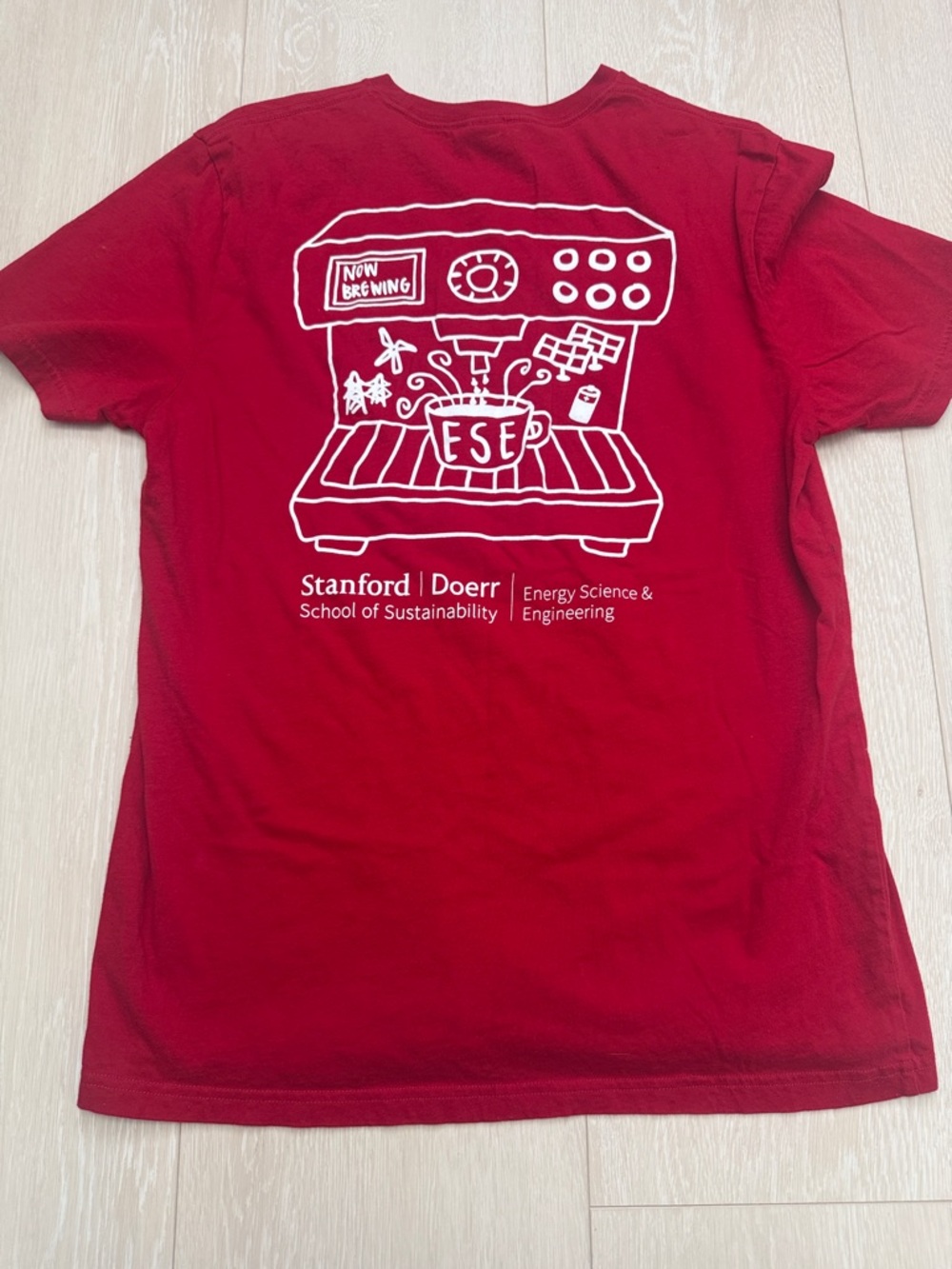 ✨ Stanford University Red Short Sleeve Men's Tee - Picture 4 of 4